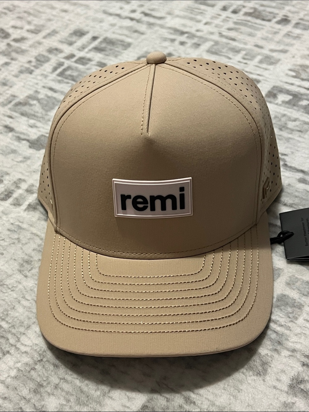 Melin Beige Trucker Hat Customized